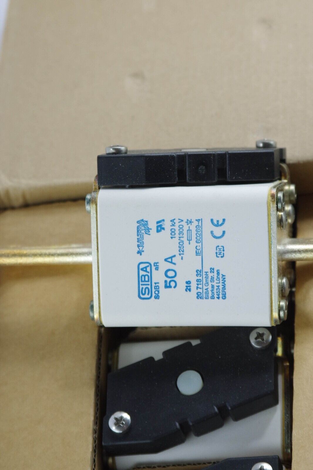 3x SIBA SQB1 Fuse Ultra Rapid 50 Amp 50A 1250/1300V 100kA 20 718 32 2071832.50