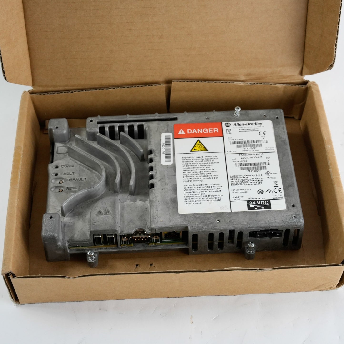 Allen Bradley 2711P-RP8A /B Panelview Plus Logic Module 2711PRP8A