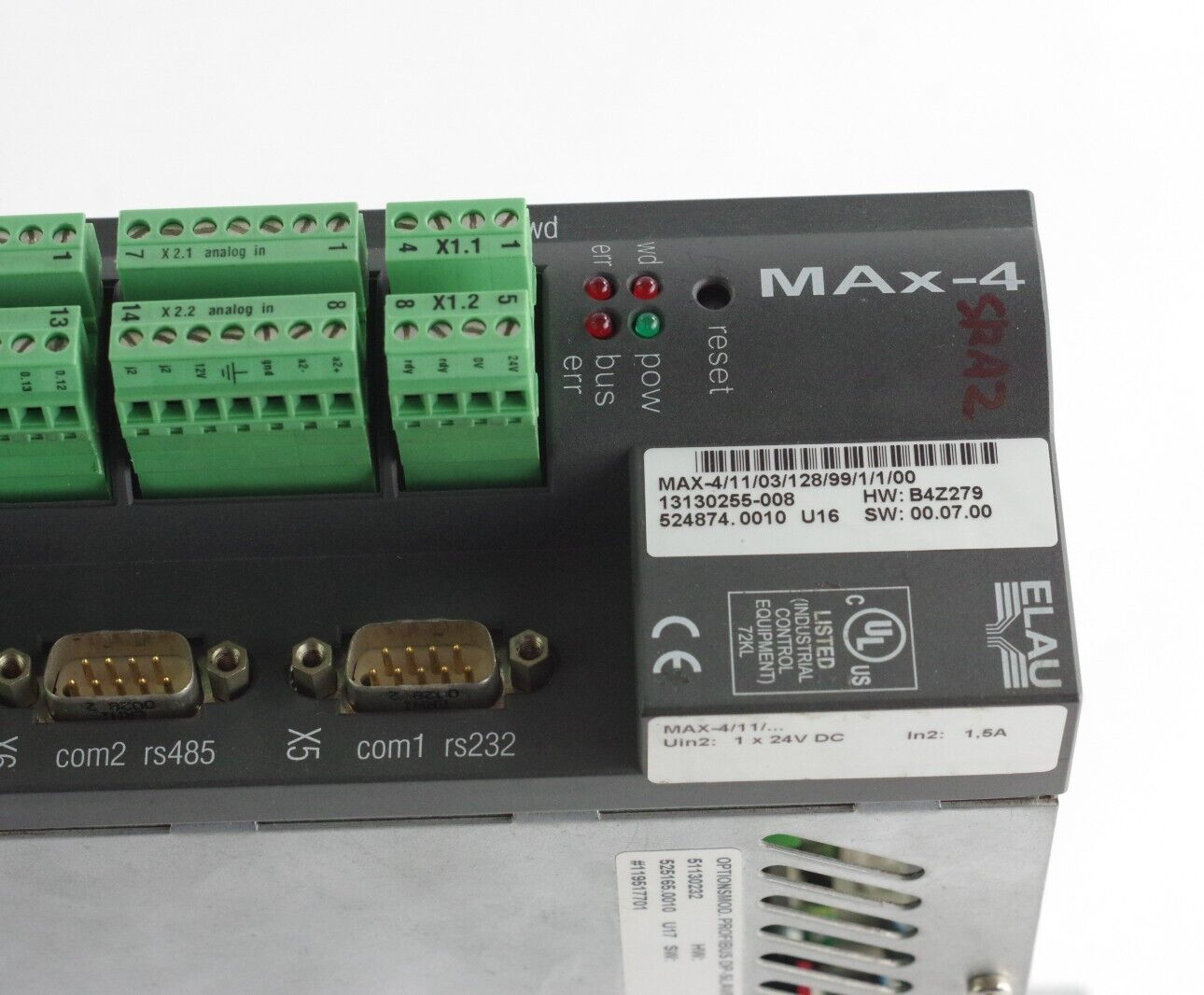 Schneider Electric MAX-4/11/03/128/99/1/1/00 ELAU PacDrive Max4 99-Ax Controller