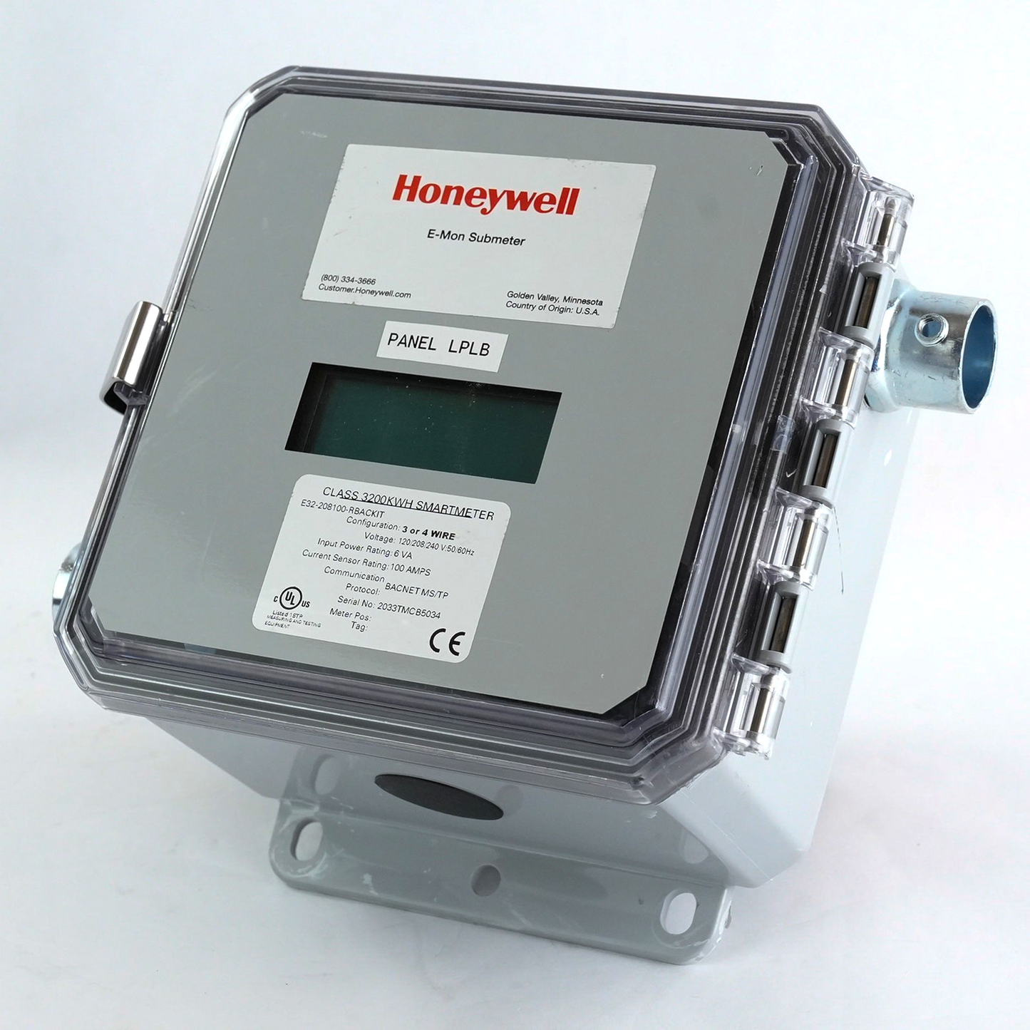 Honeywell E-Mon Submeter Class 3200KWH Smartmeter E32-208100-RBACKIT