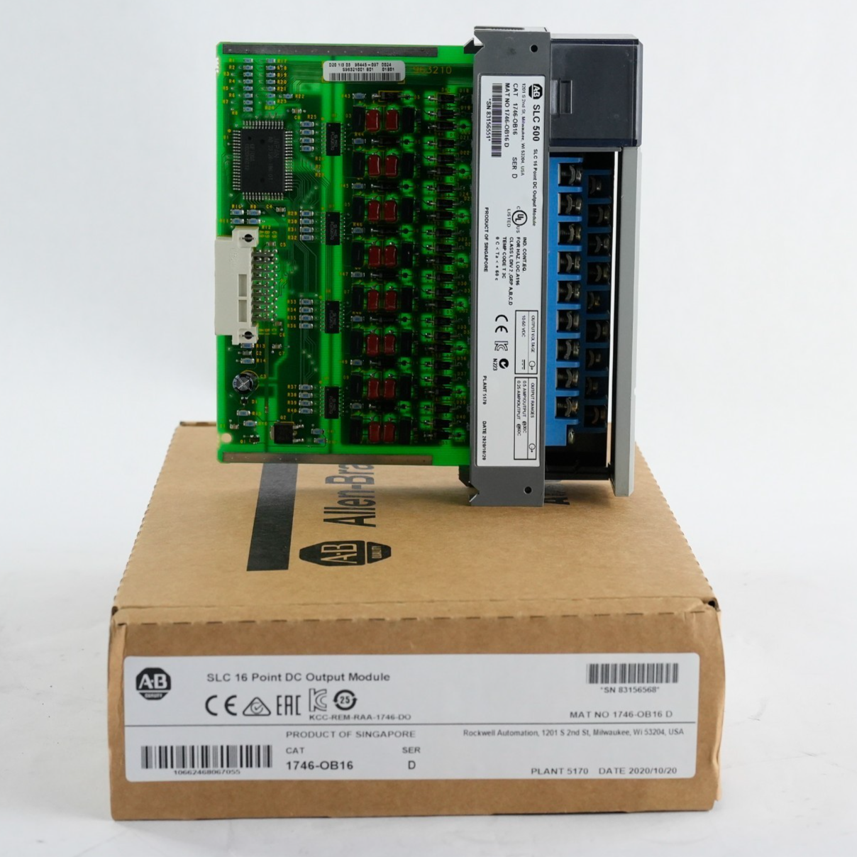 Allen Bradley 1746-OB16 /D SLC 500 16-Ch 24VDC Sourcing Output - Refurbished