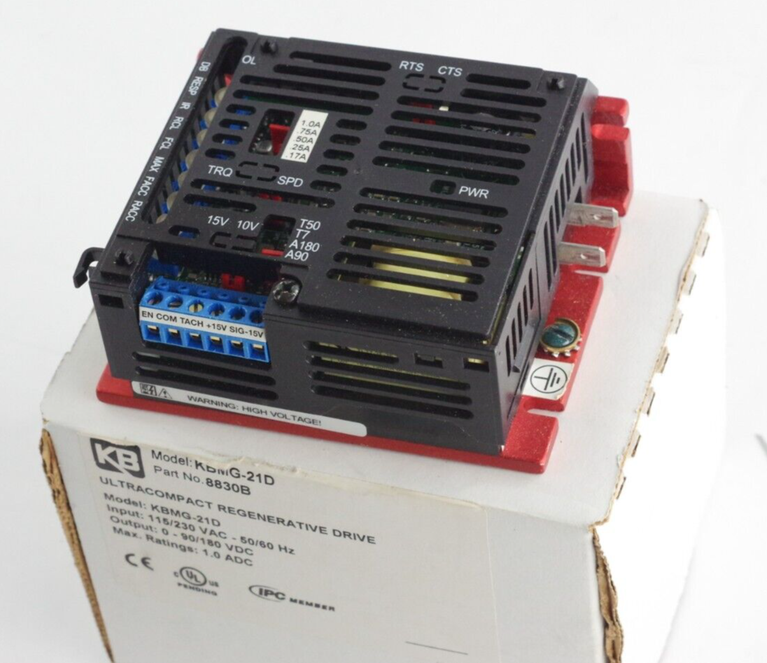 KB Electronics KBMG-21D (8830B) DC Chassis REGEN Drive 115/230VAC Input - Open