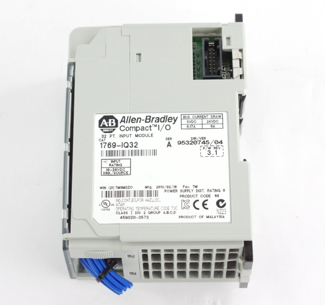 Allen-Bradley 1769-IQ32 SER A F/W REV 3.1 Compact I/O 32 PT. Input Module