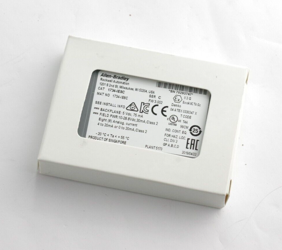 Allen Bradley 1734-IE8C /C Point I/O 8 Point Analog Input Module Sealed Surplus
