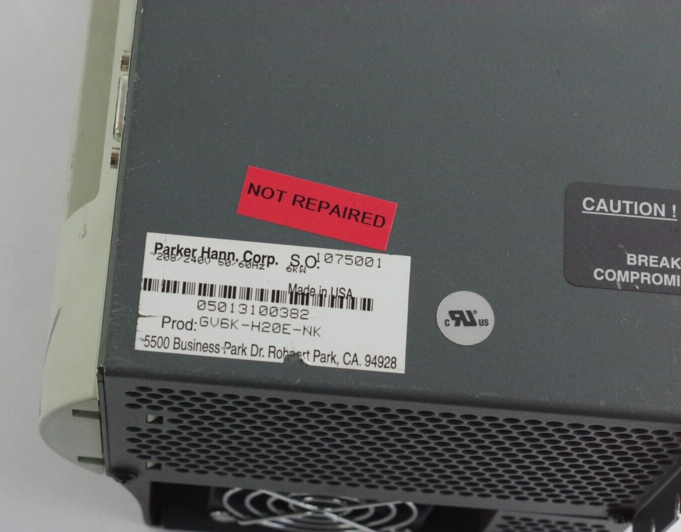 Parker Compumotor GV6K-H20E-NK Gemini Servo Drive 208/240 VA - For Parts