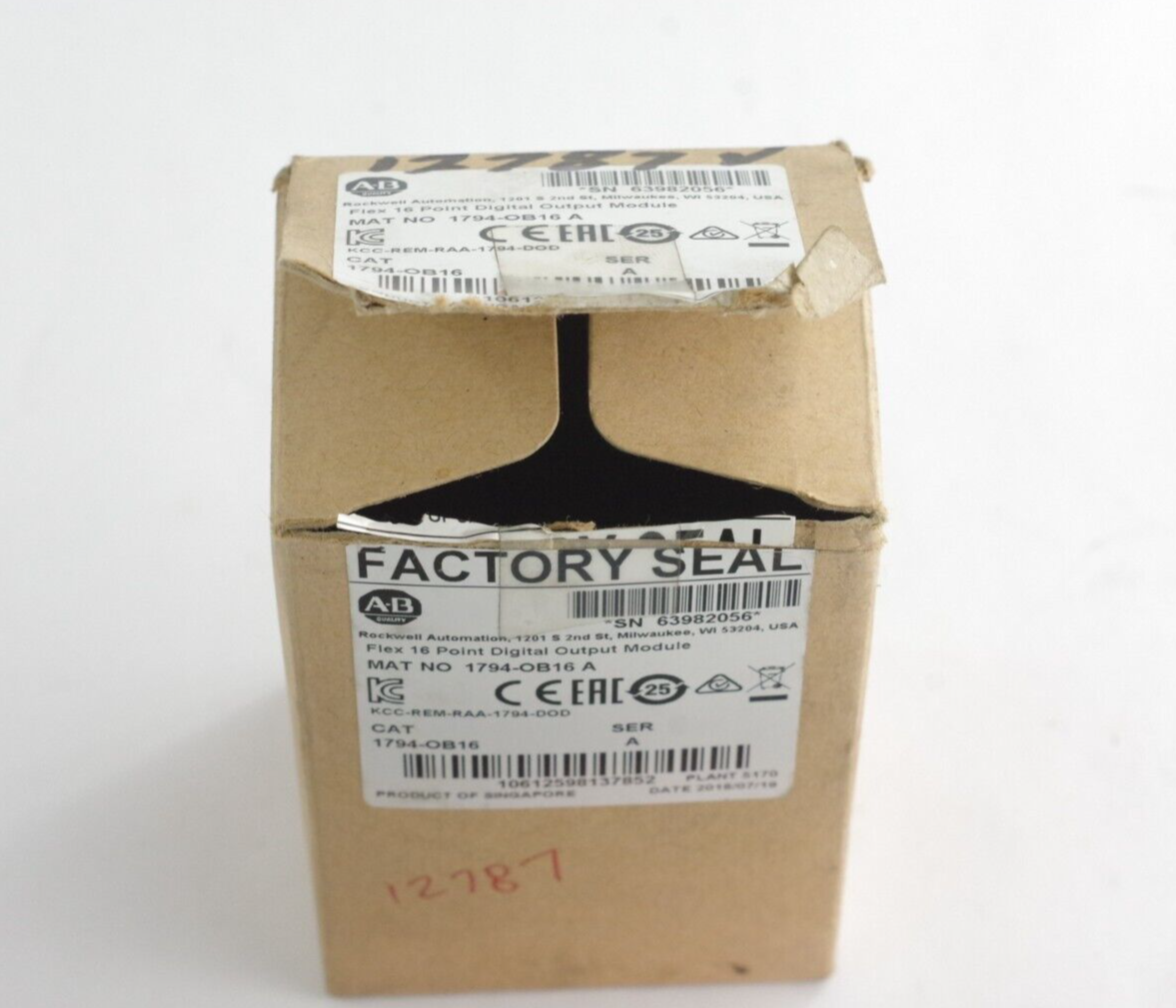 Allen Bradley 1794-OB16 Ser A Flex 16-Point Digital Output Module - Open Box