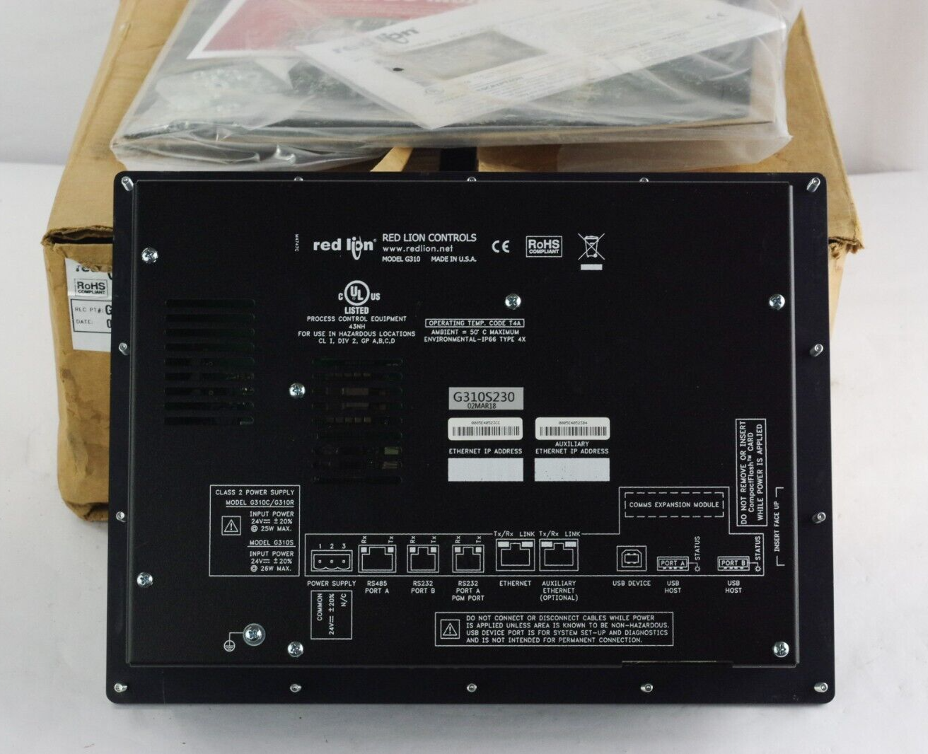 Red Lion Controls G310S230 Operator Interface Control Panel HMI 10.4" - Open Box
