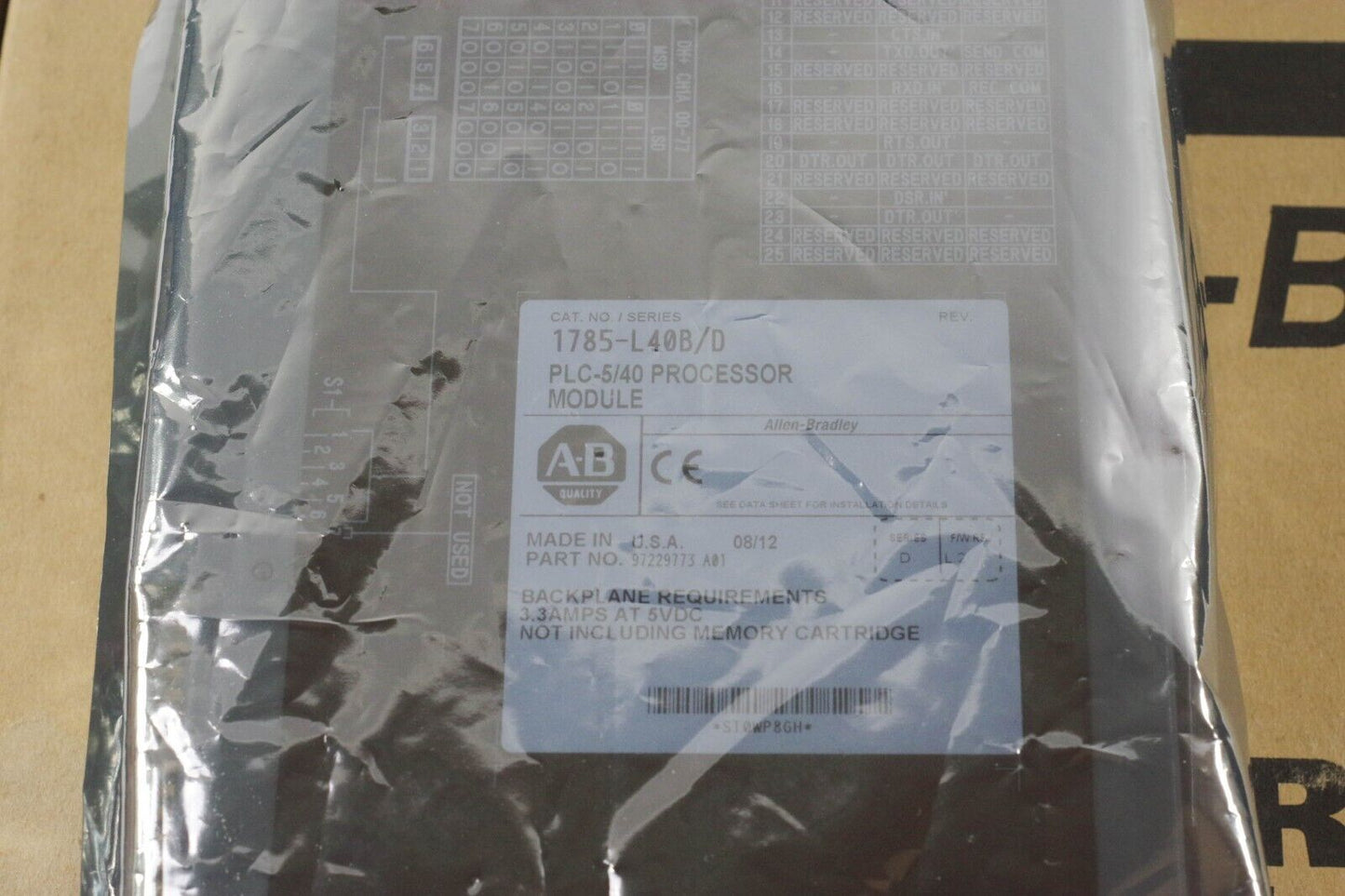 Allen-Bradley 1785-L40B PLC-5/40 Ser D Rev A Processor Module - Remanufactured