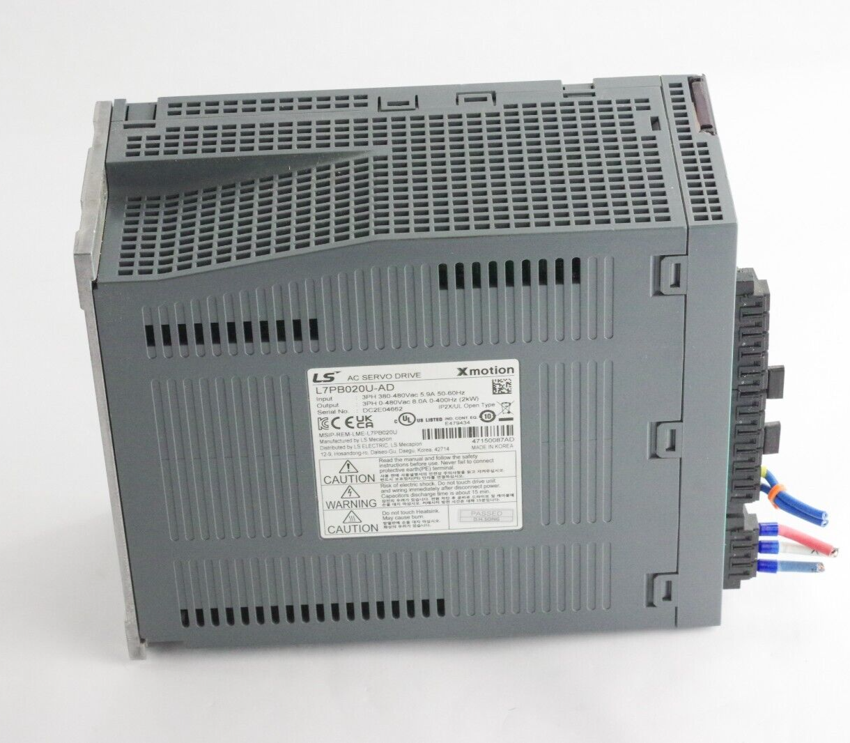 LS Electric L7PB020U-AD Servo Drive 2kW 480VAC 8.0A MSIP-REM-LME-L7PB020U
