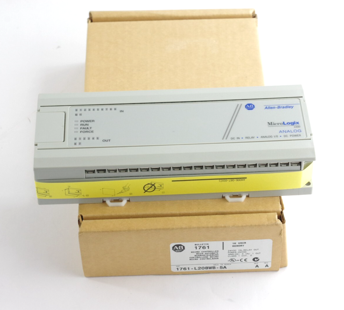Allen Bradley 1761-L20BWB-5A /A FRN 1.0 MicroLogix 1000 Controller - Open Box