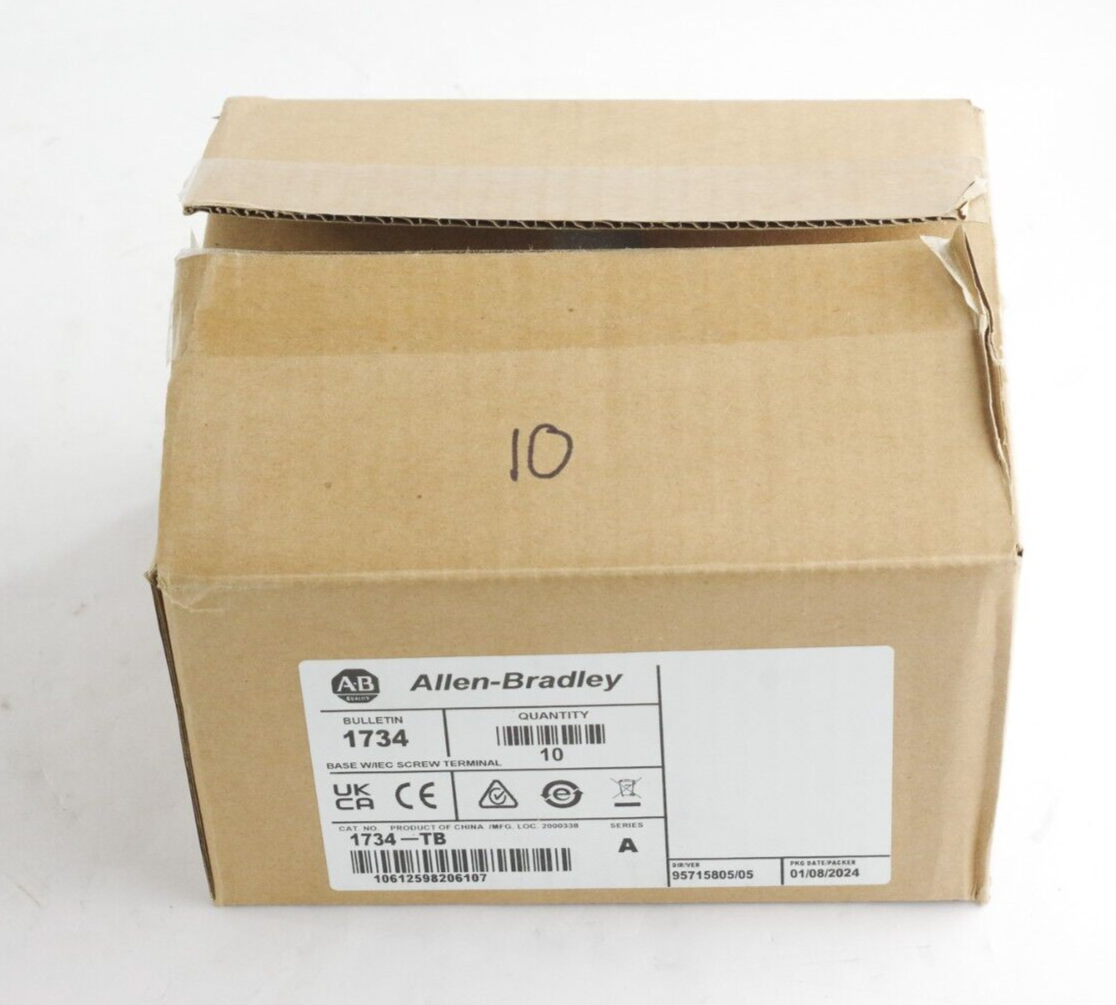 1x 2024 Allen-Bradley 1734-TB Ser A Point I/O Module Terminal Base 1734TB
