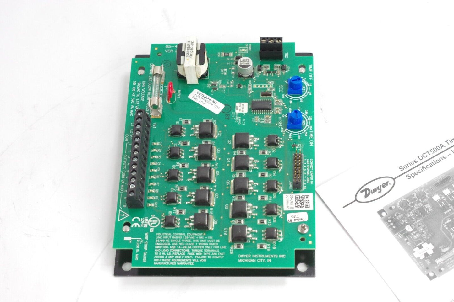 Dwyer DCT510A - Open Box - Series DCT500A Low Cost Timer Controller, 10 Channel