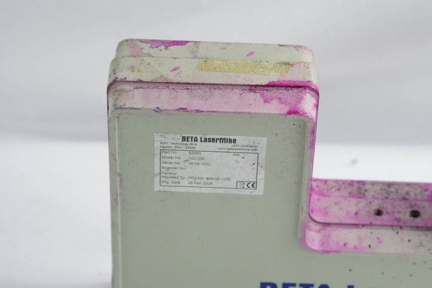 BETA LASERMIKE 82593 Model 102-200 Scanned Laser -- UNTESTED / Returns Accepted