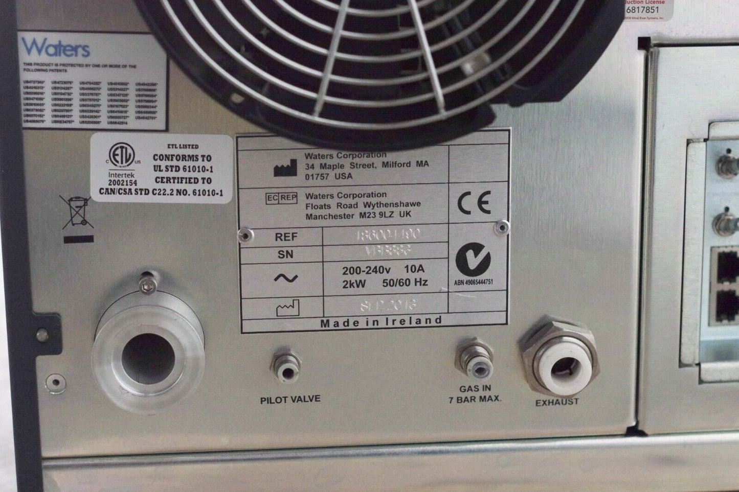 2013 Waters Xevo TQ MS Mass Spectrometer - Untested - For Parts / Repair