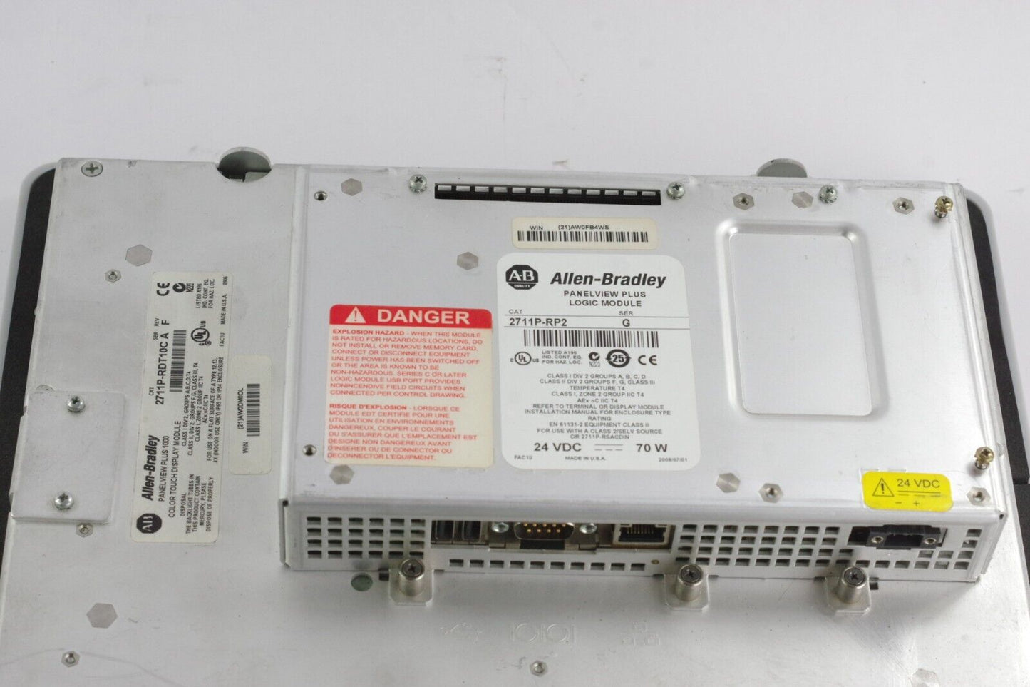 Allen Bradley 2711P-T10C6D2 /A PanelView Plus 1000 RP2 G RN6 RDT10C New Overlay