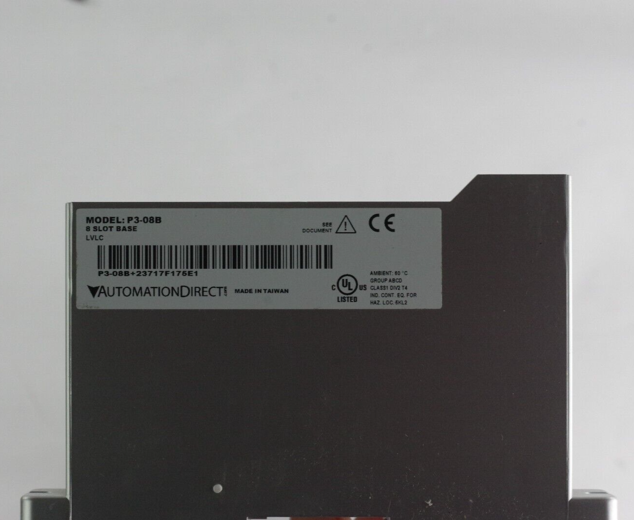 Automation Direct P3-08B / P308B I/O Base 8 Slot Module - No Box