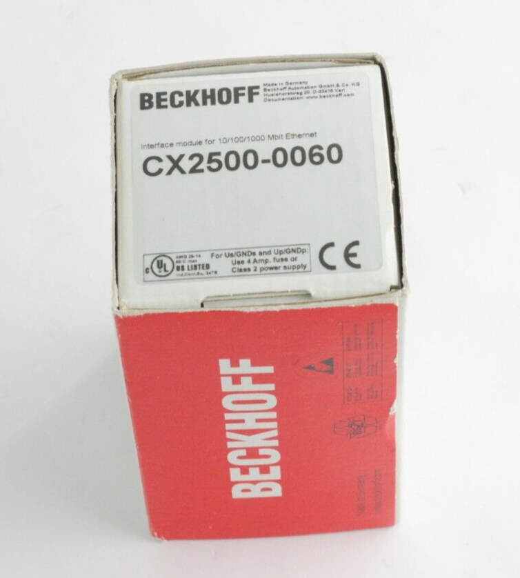 Beckhoff CX2500-0060 Interface Module For 10/100/1000 Mbit Ethernet