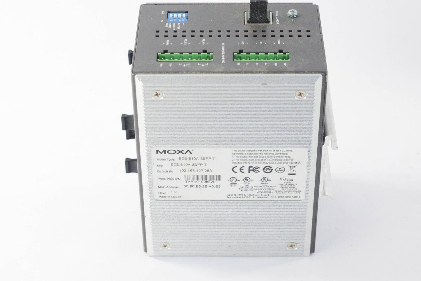 Moxa EDS-510A-3SFP Ethernet Industrial Switch