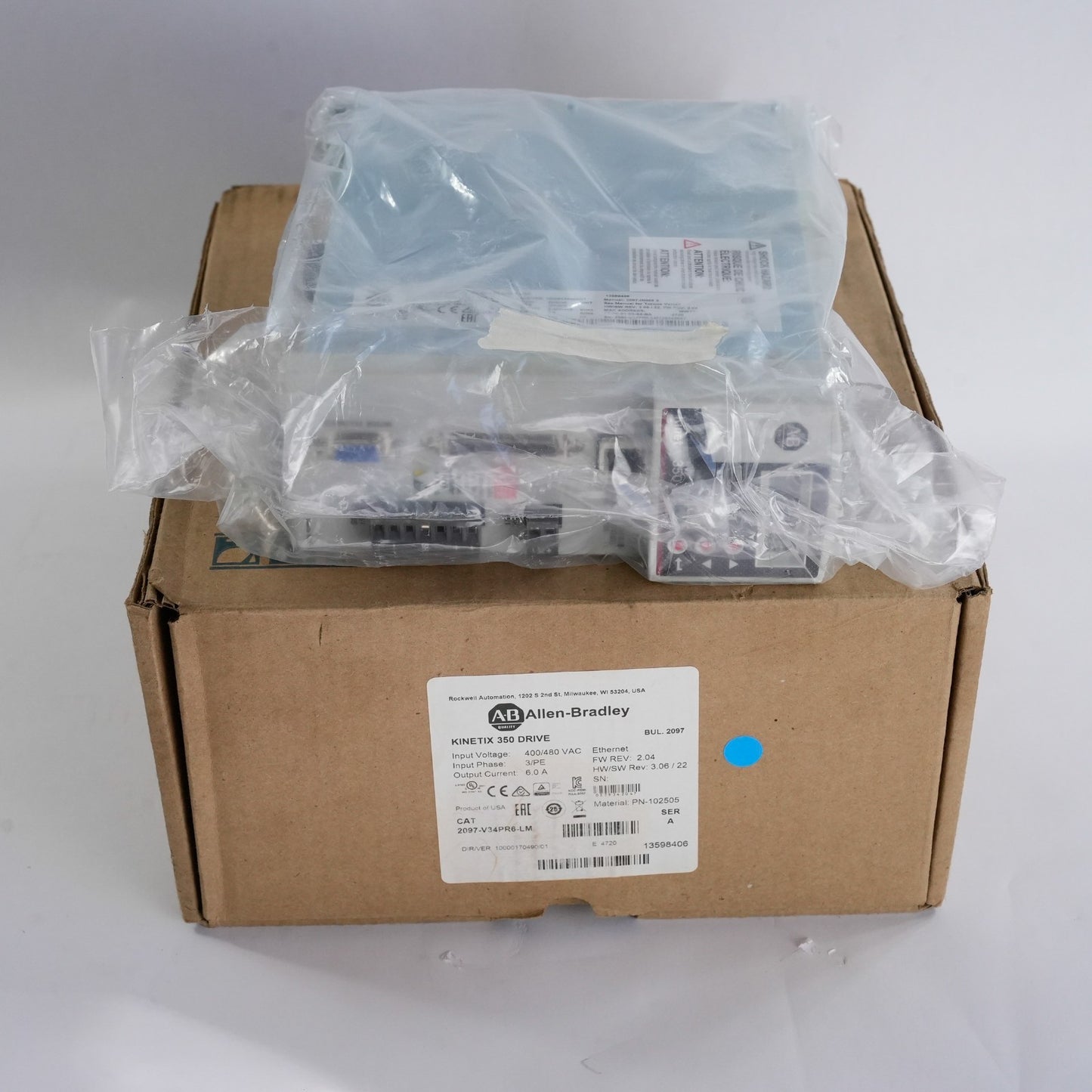 Allen Bradley 2097-V34PR6-LM /A Kinetix 350 Servo Drive 2097V34PR6LM - Open Box