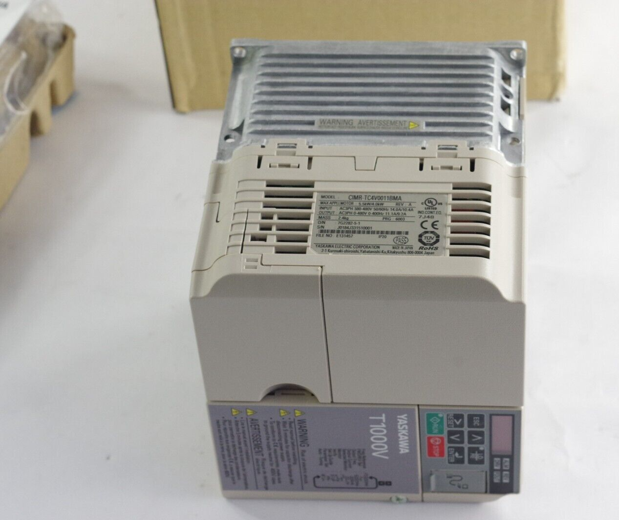 Yaskawa CIMR-TC4V0011BMA REV A AC Drive 3-Phase 380-480V 5.5kW/4.0kW
