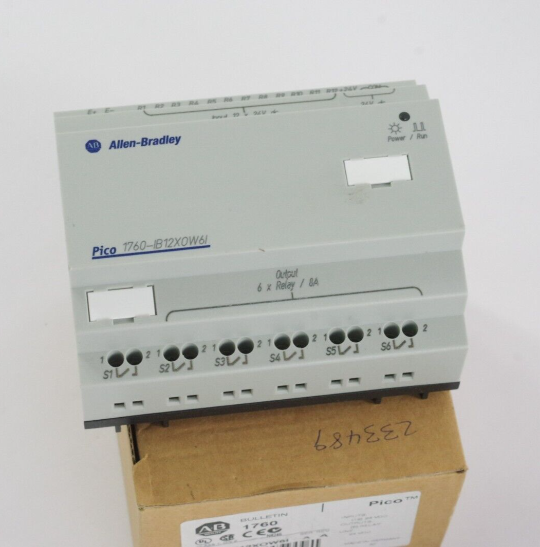 Allen Bradley 1760-IB12X0W6I Ser A Rev A Control Module Pico 1760-IB12XOW6I