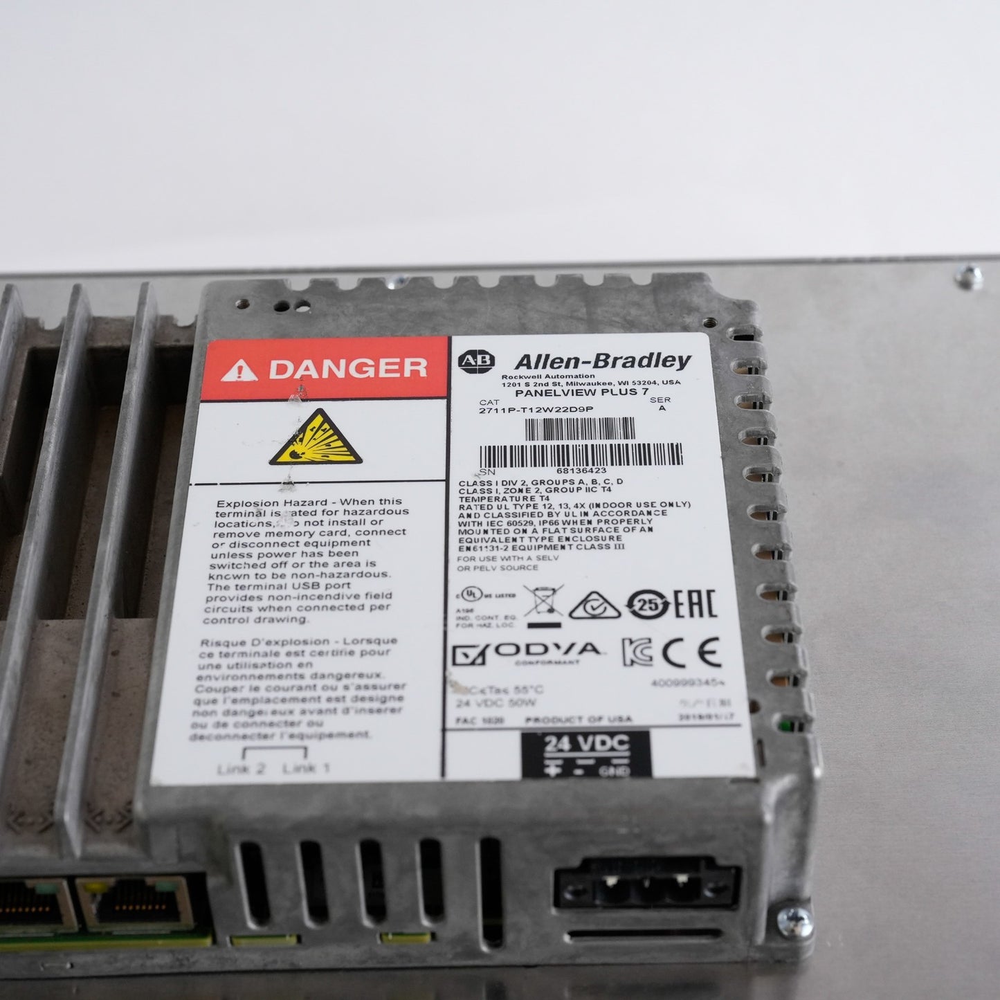 Allen Bradley 2711P-T12W22D9P /A PanelView Plus 7 Color Touch 12" Terminal