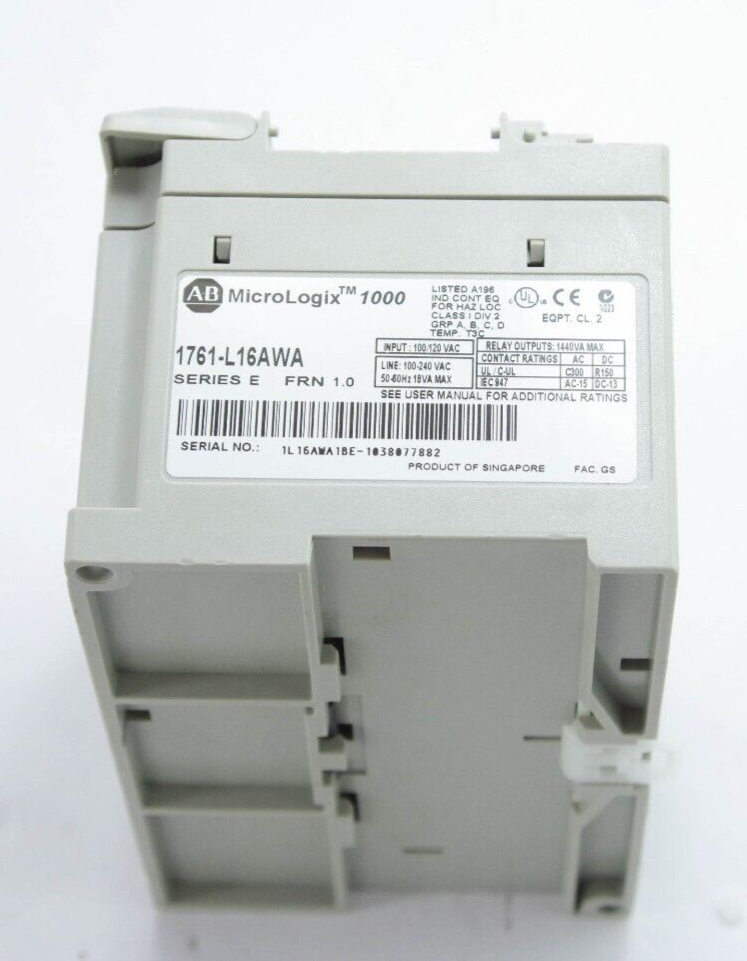 Allen-Bradley 1761-L16AWA / 1761L16AWA Ser E FRN 1.0 MicroLogix 1000 Controller