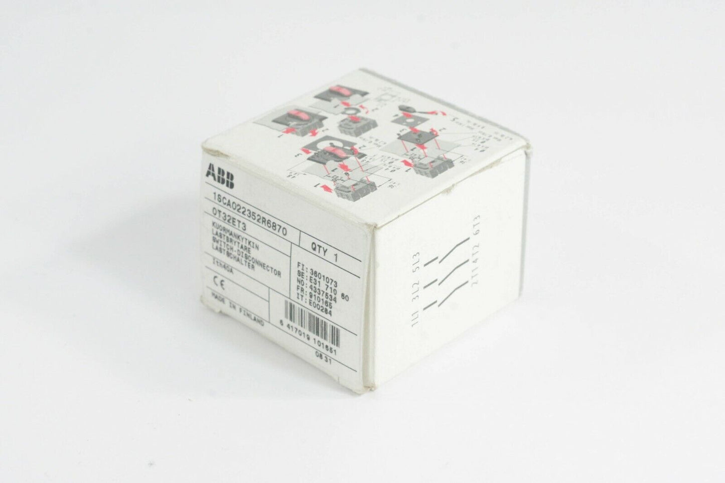 ABB 1SCA022352R6870 OT32ET3 Disconnect Switch 40A