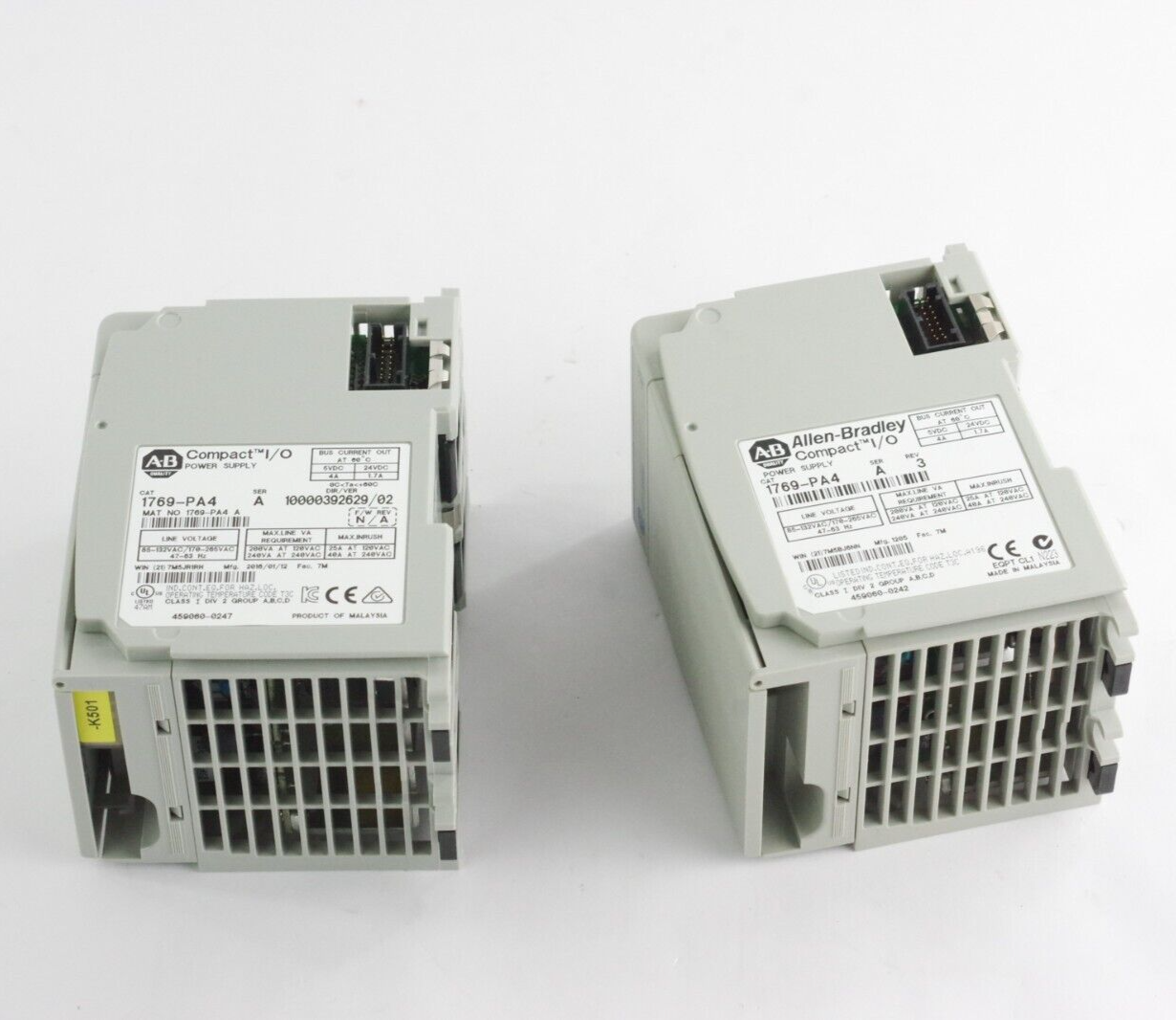Allen Bradley 1769-PA4 Ser A Compact I/O Power Supply 5-24VDC 4A 1/7A
