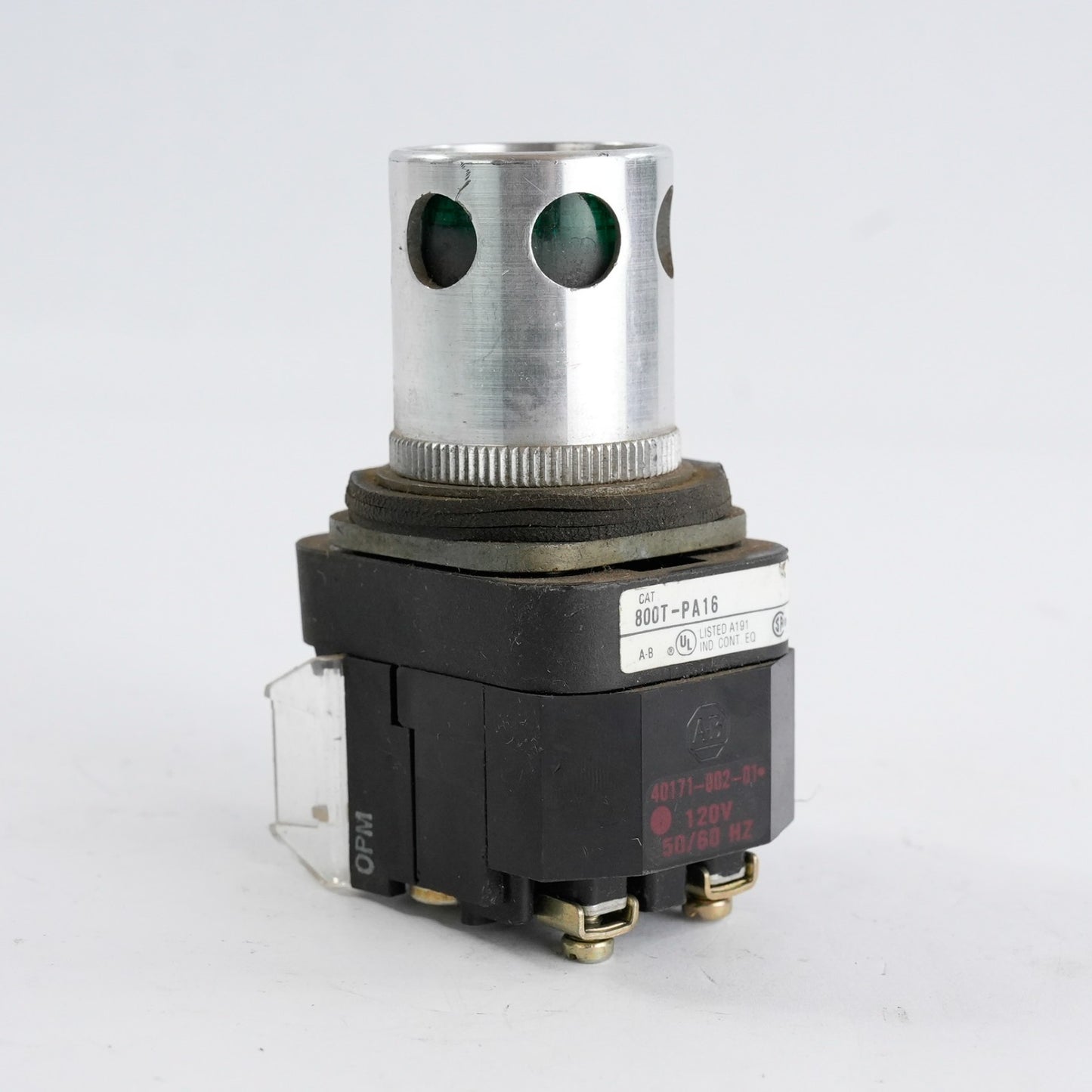 Allen Bradley 800T-PA16 /T Push Button Green 120VAC 50/60Hz 800TPA16