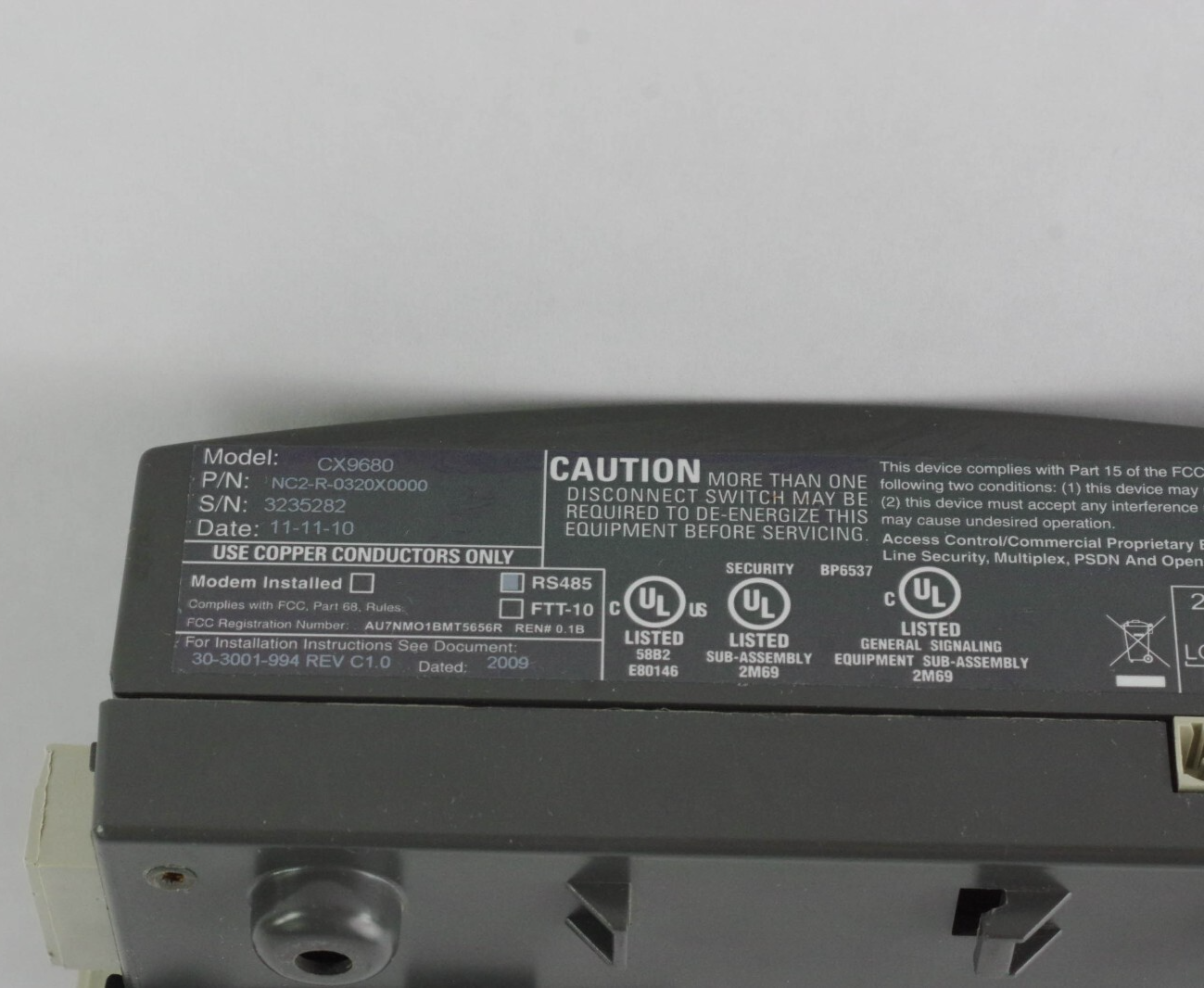 Schneider Electric CX9680 NC2-R-0320X0000 Andover Continuum NetController II