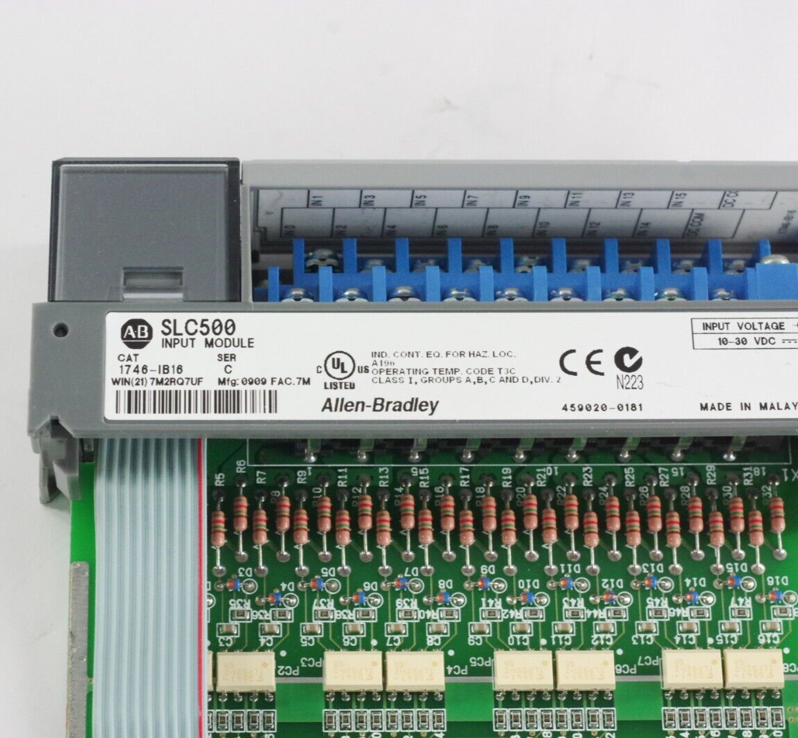 Allen Bradley 1747-IB16 Ser C SLC500 Input Module 1747IB16