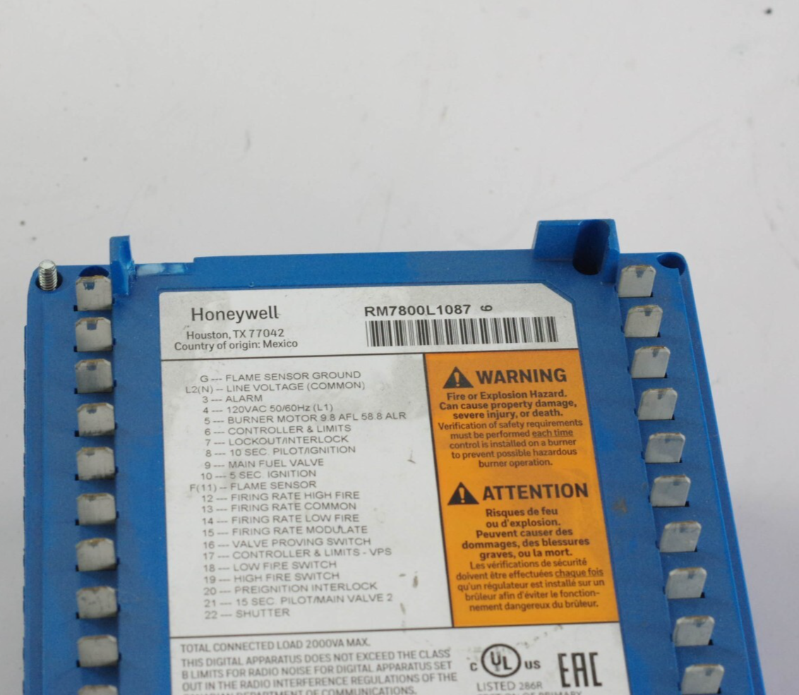 Honeywell Burner Control RM7800L1087 - 4x For Parts