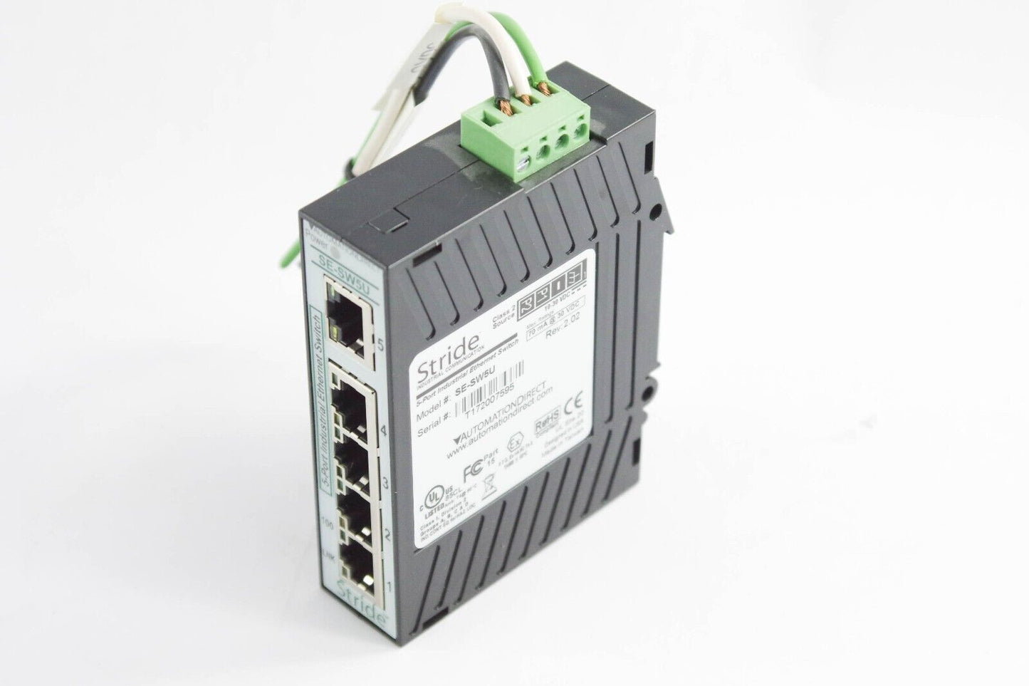 Stride Industrial SE-SW5U 5-Port Ethernet Switch Rev 2.02