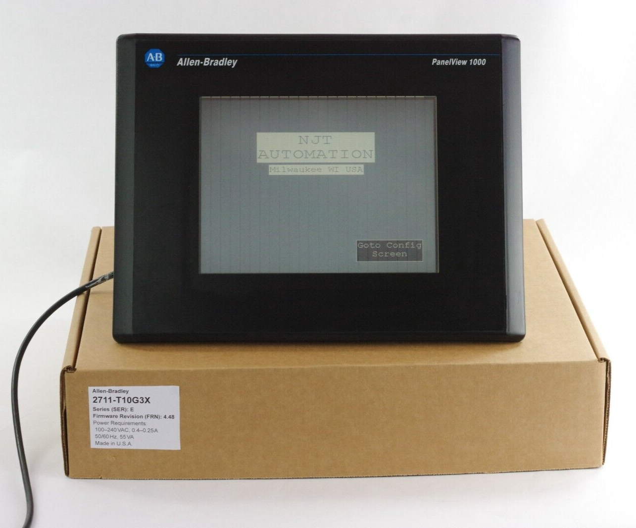 Allen Bradley 2711-T10G3 /E FRN 4.48 PanelView 1000 2711-T10G3X - Refurbished