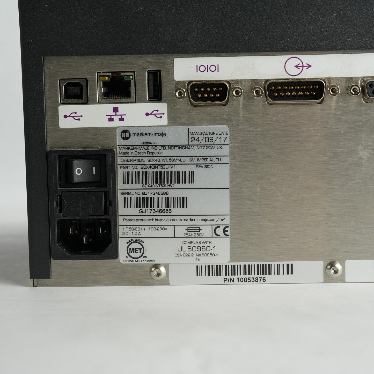 MARKEM IMAJE SDX40INT53LHV1 / PN: 10053876 SmartDate X40 SDX40 Controller