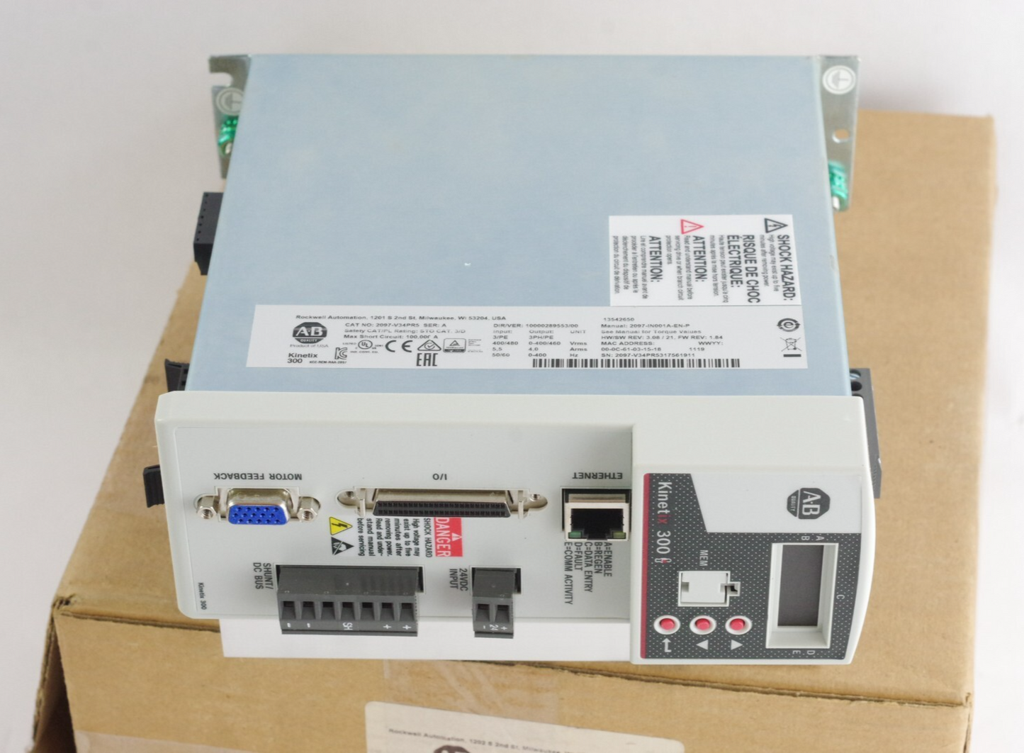 Allen Bradley 2097-V34PR5 /A Kinetix 300 Indexing Servo Drive - Open Box