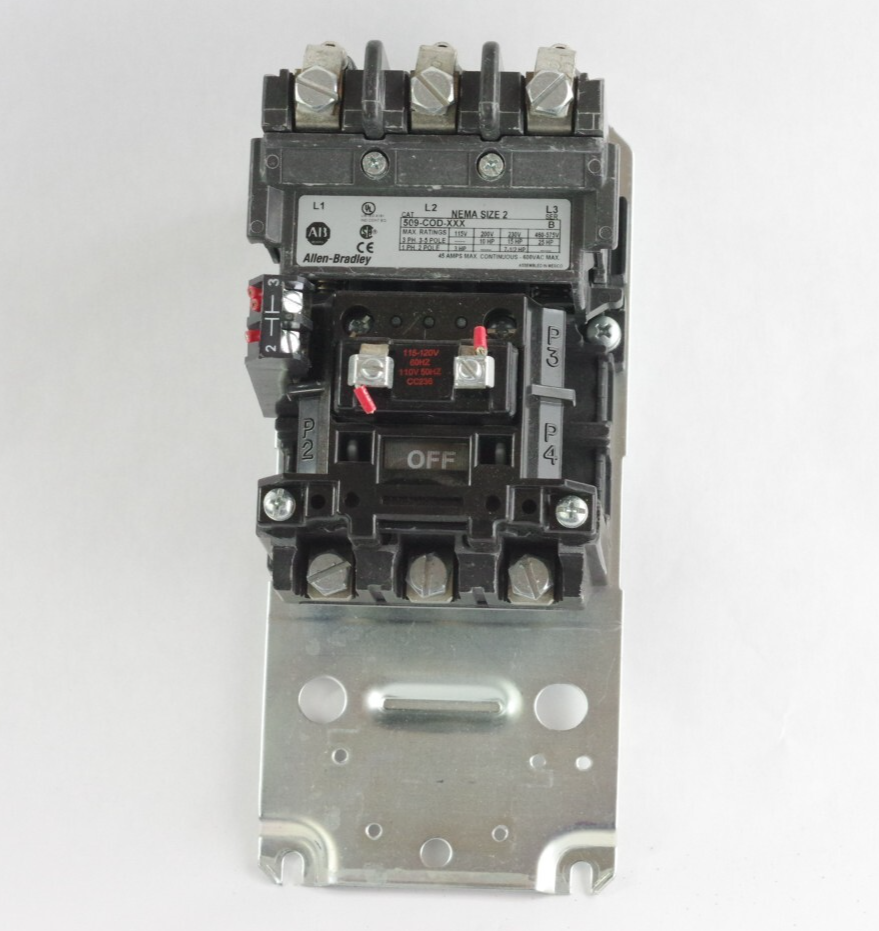 Allen Bradley 509-COD-XXX /B NEMA 3-Pole Non-Reversing Starter cc236 120V Coil