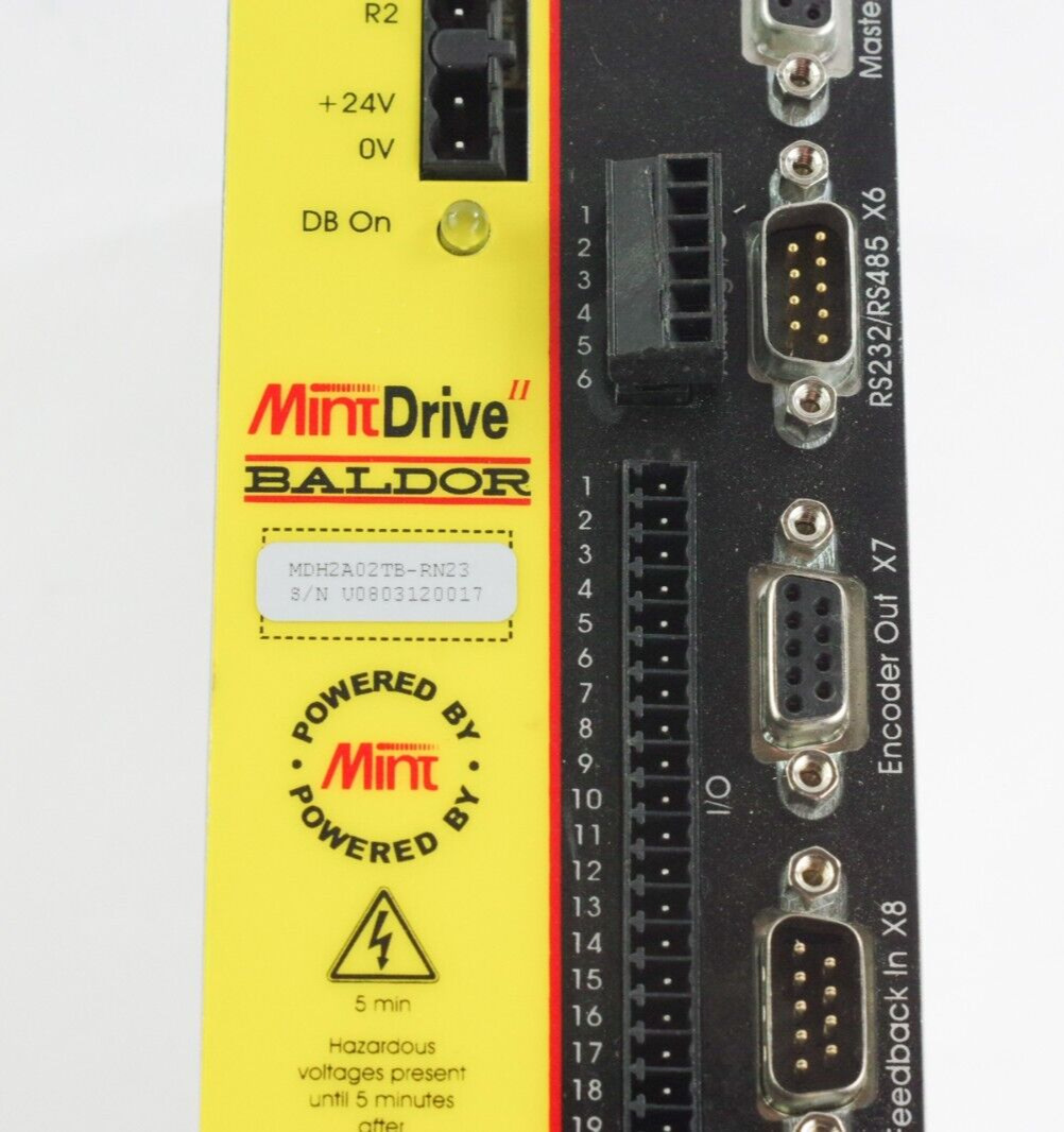 Baldor MDH2A02TB-RN23 Servo Drive Mintdrive 2.5A 230V ACMDH2A02TBRN23