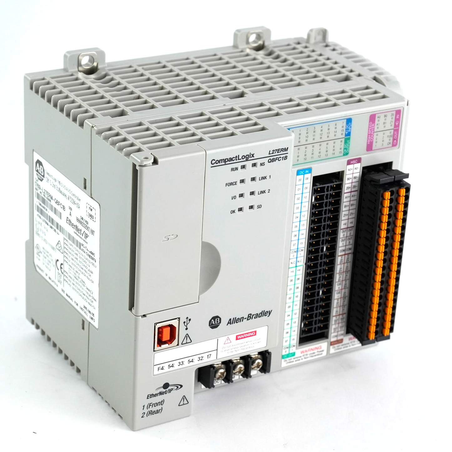 Allen Bradley 1769-L27ERM-QBFC1B /A CompactLogix 5370 L2 Controller + 1769-ECR