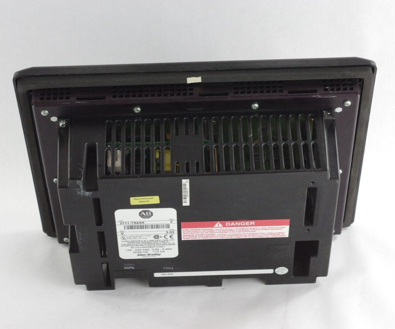 Allen Bradley 2711-T9A5 / 2711-T9A5X Ser F Rev D Panelview 900 Terminal