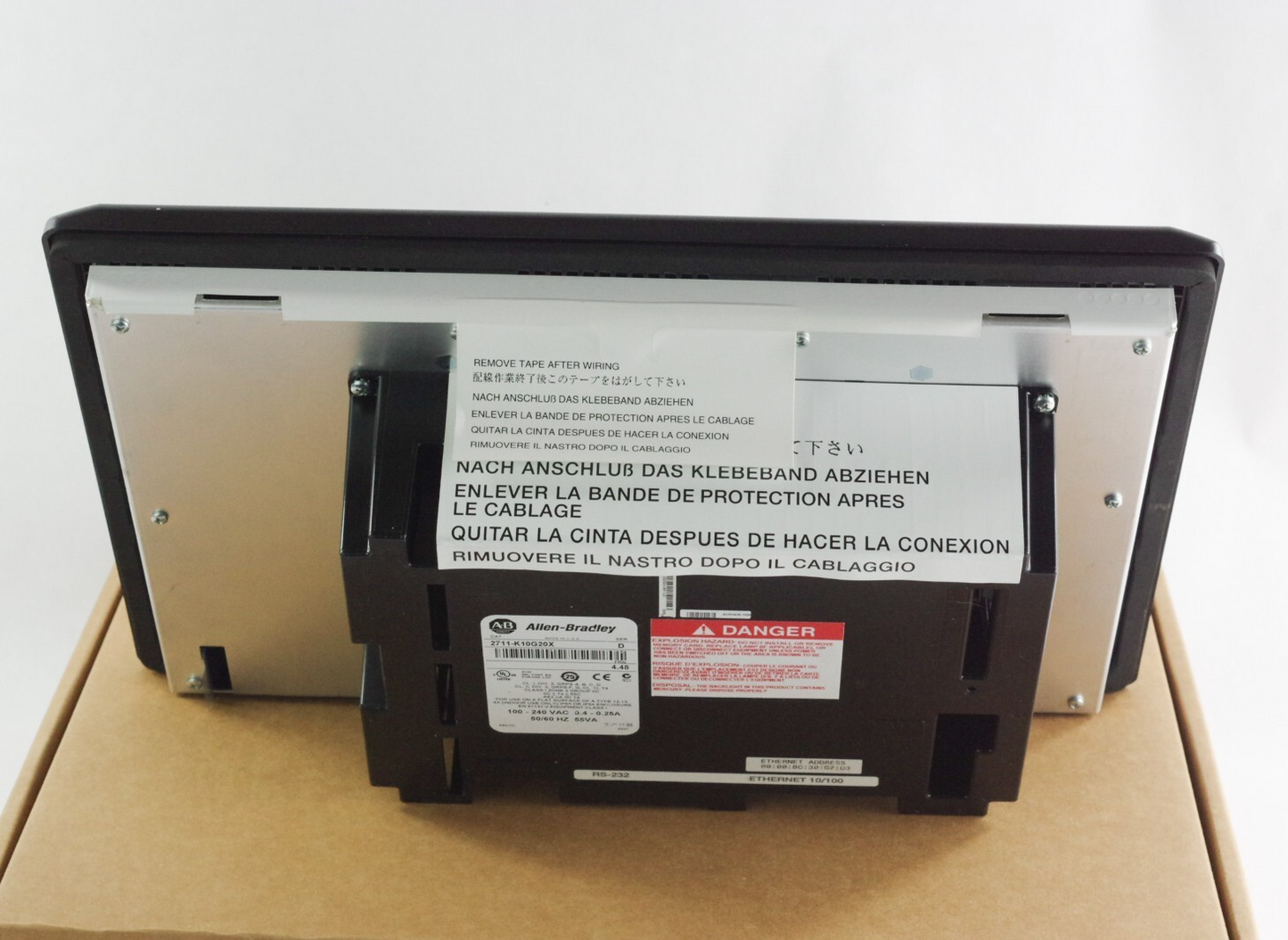 Allen Bradley 2711-K10G20/D FRN 4.48 PanelView 1000 / 2711-K10G20X Ser D