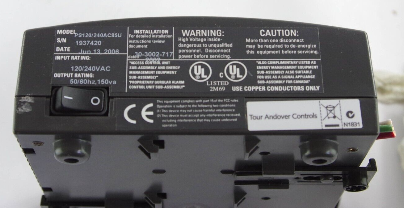 Schneider PS120/240AC85-U / PS120240AC85UA / PS 120/240 AC 85-U Andover Continuum