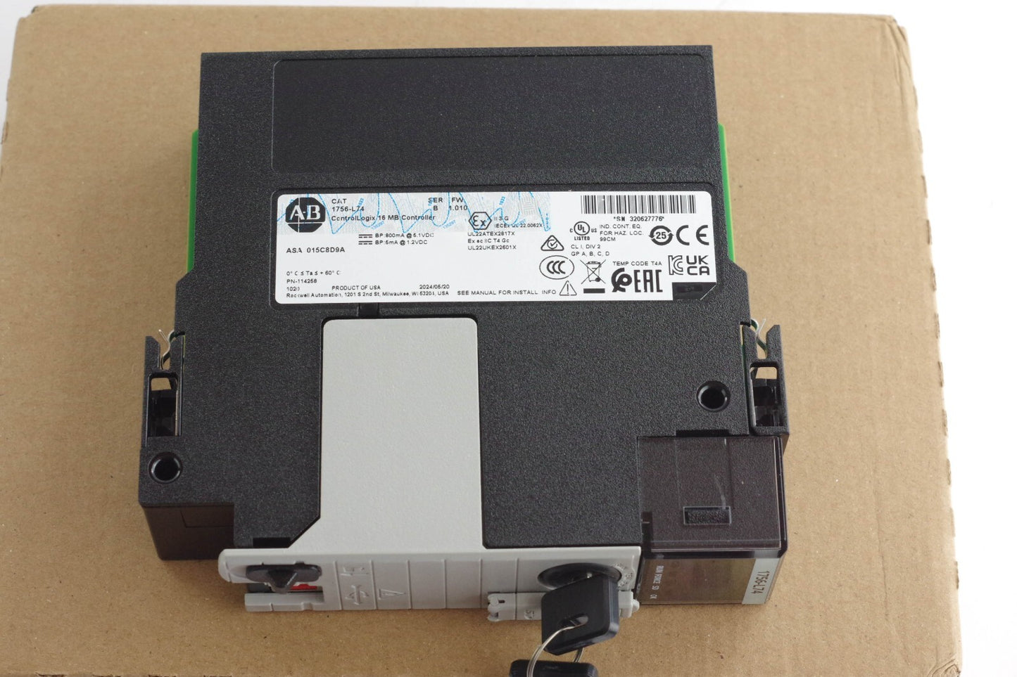 Allen Bradley 1756-L74 /B ControlLogix 5574 16MB Controller - Open Box