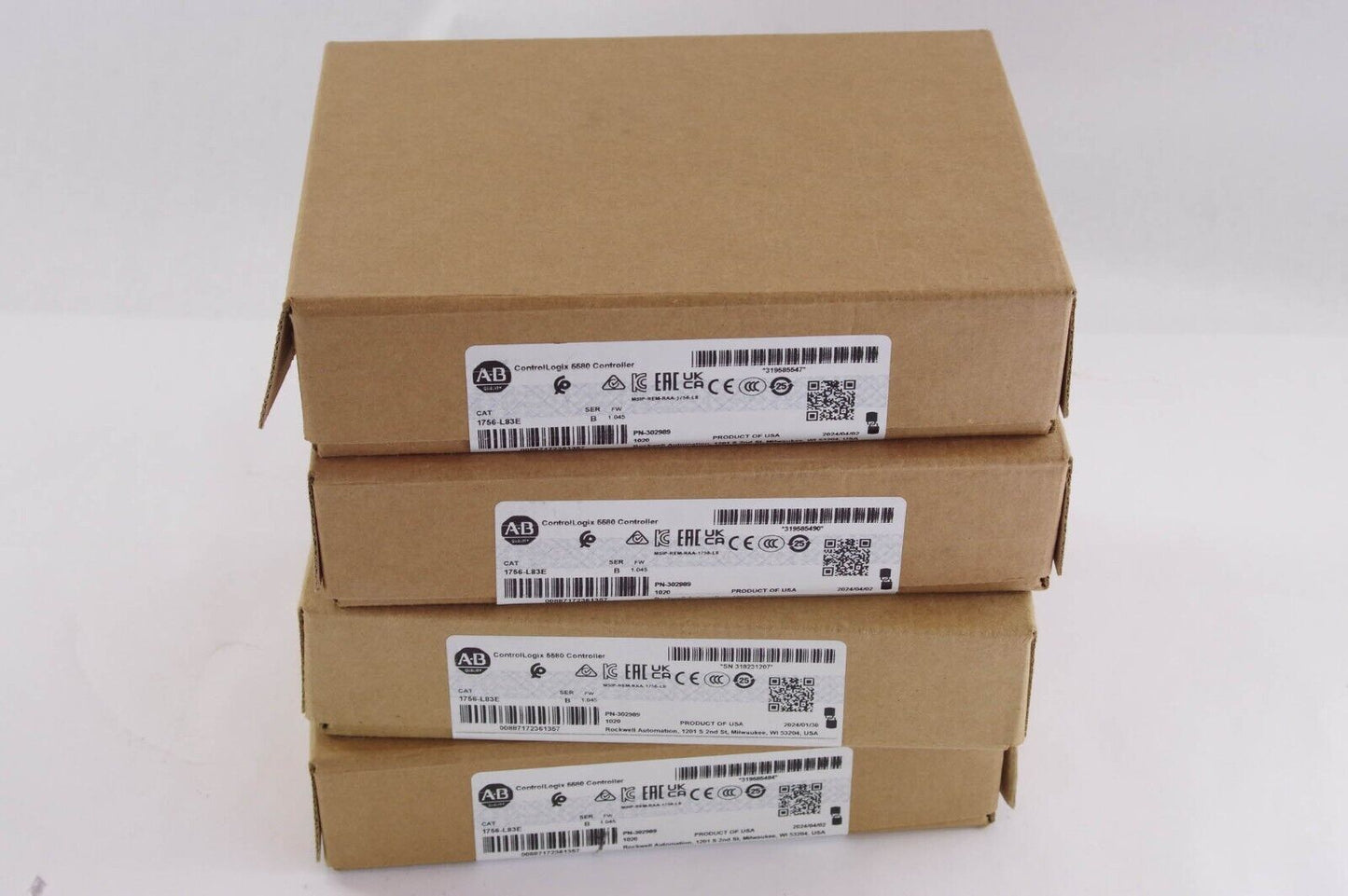 Allen Bradley 1756-L83E / 1756L83E Ser B ControlLogix 5580 Controller (sealed)