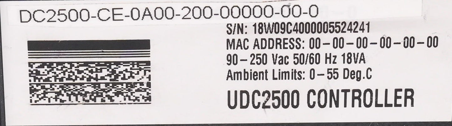 Honeywell DC2500-CE-0A00-200-00000-00-0 UDC2500 Controller