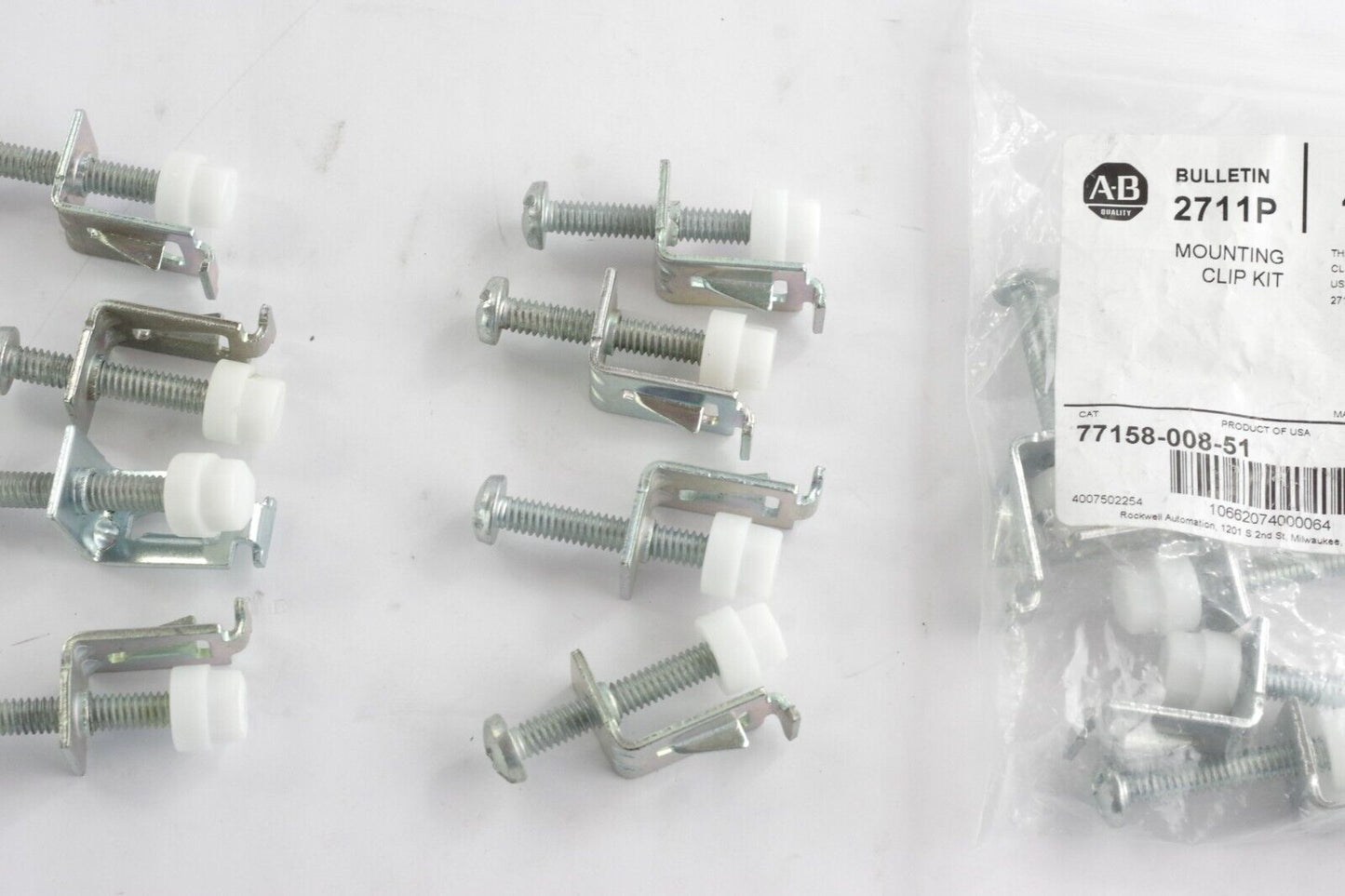 12x Allen Bradley 2711P Panelview 700 1000 1500 Mounting Clips 77158-008-51