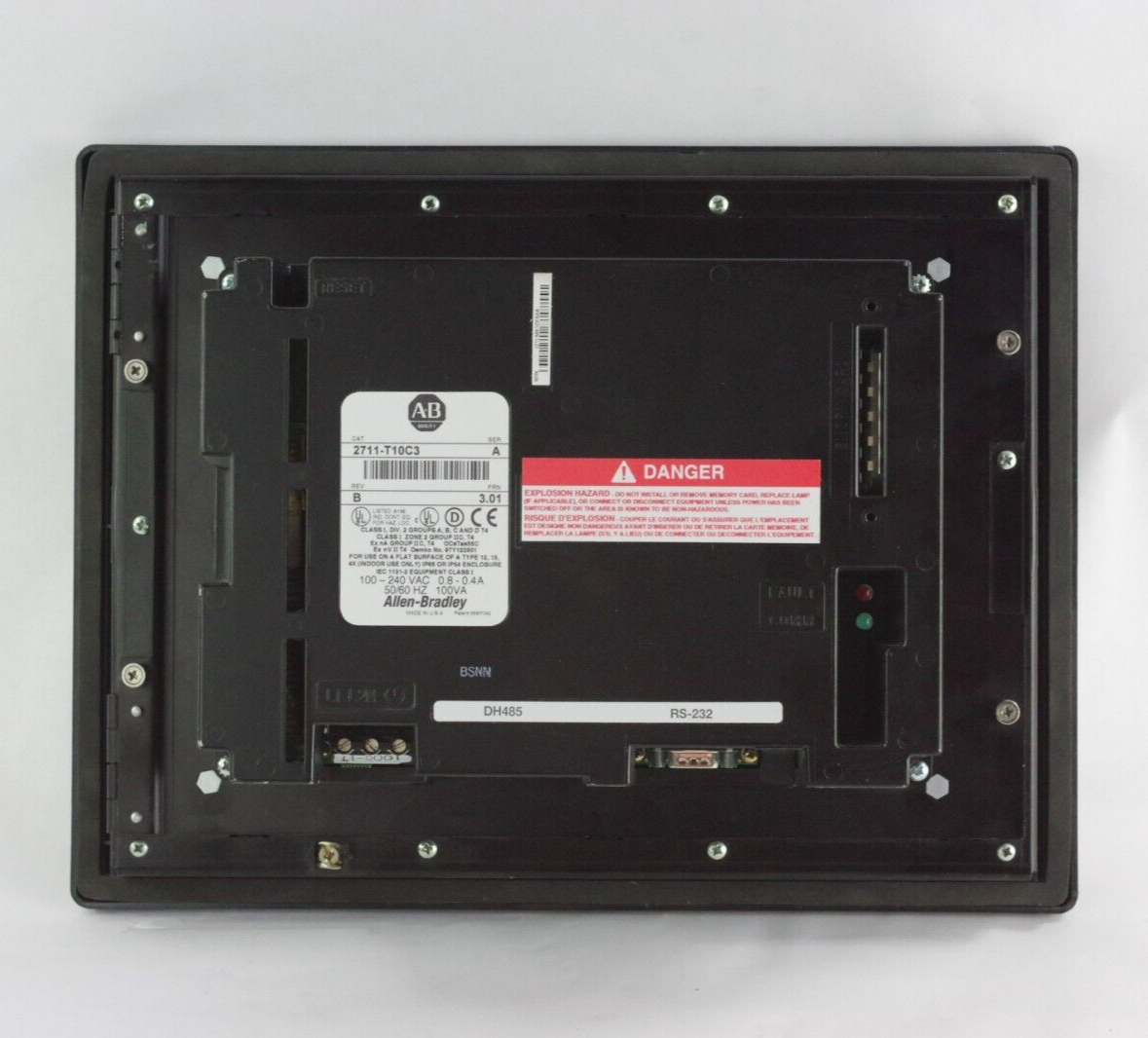 Allen Bradley 2711-T10C3 Ser A Rev B FRN 3.01 10" Panelview 1000 Terminal