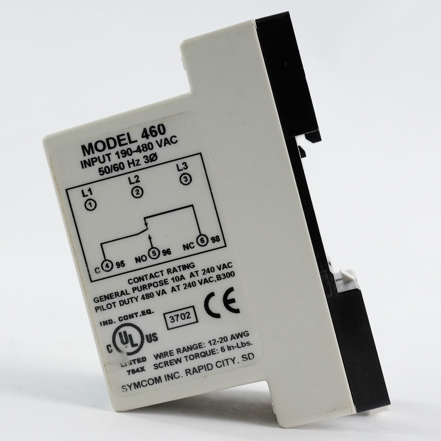 Motor Saver Model 460 Electric Motor Protector 190-480VAC 50/60Hz