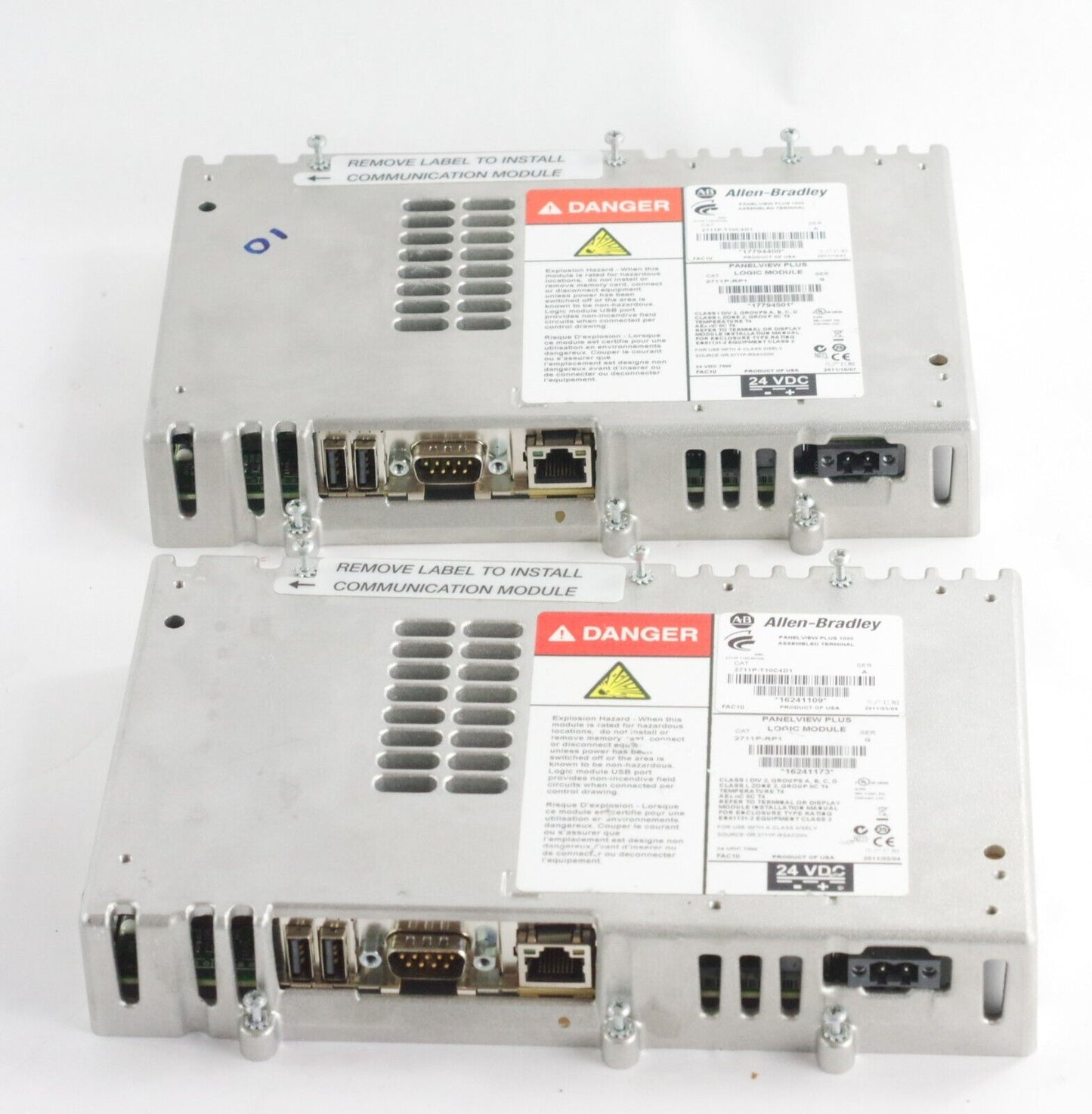 2011 Allen Bradley 2711P-RP1 Ser G Panelview 1000 Logic Module 2711PRP1 /G